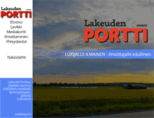 Tablet Screenshot of lakeudenportti.com